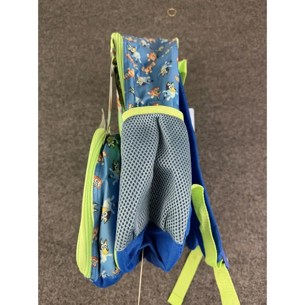 New Bluey 5-Piece Backpack Set with Lunch Bag, Gadget Case, & Squish Ball
